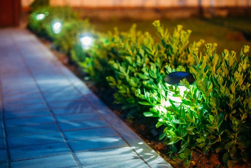 garden lighting electrician in conwy